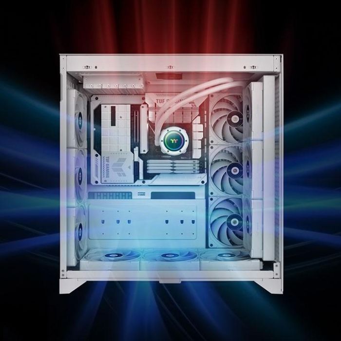 120mm Thermaltake TOUGHFAN EX12 Pro PC Cooling Fan White - Swappable Edition 3 Pack 5 120mm Thermaltake TOUGHFAN EX12 Pro PC Cooling Fan White - Swappable Edition 3 Pack 5