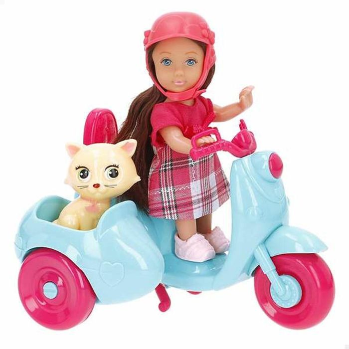 Muñeca con moto y mascota 12 cm. 4 Muñeca con moto y mascota 12 cm. 4