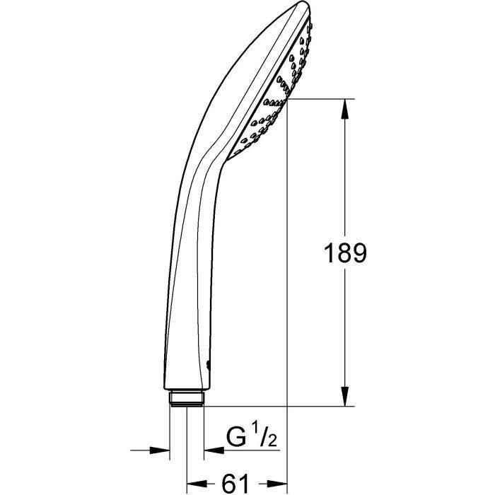 Teleducha de 1 chorro - GROHE 3 Teleducha de 1 chorro - GROHE 3