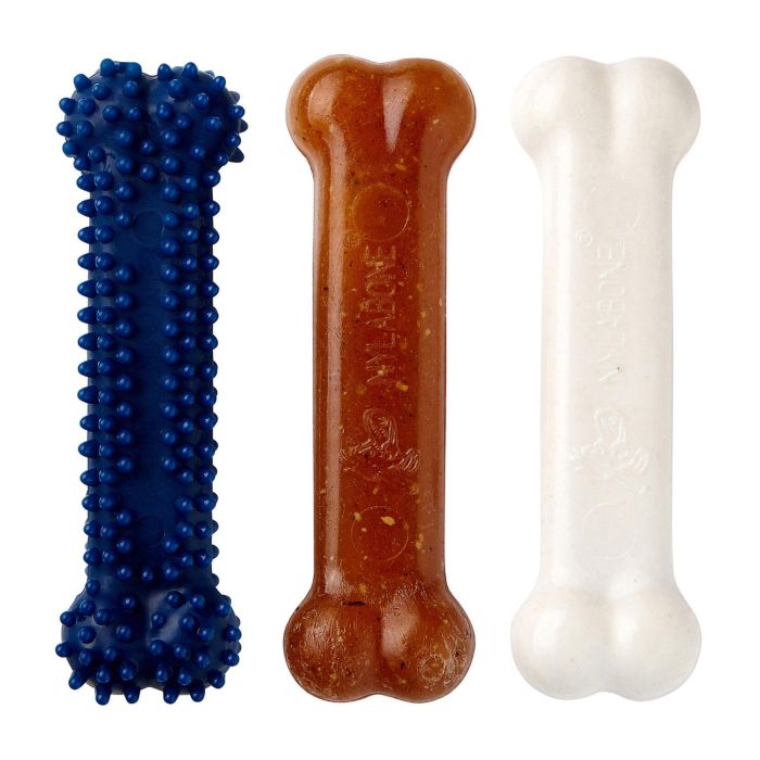 Mordedor de perro Nylabone Extreme Chew Starter Kit Cachorros Pollo Nylon Termoplástico (3 pcs)