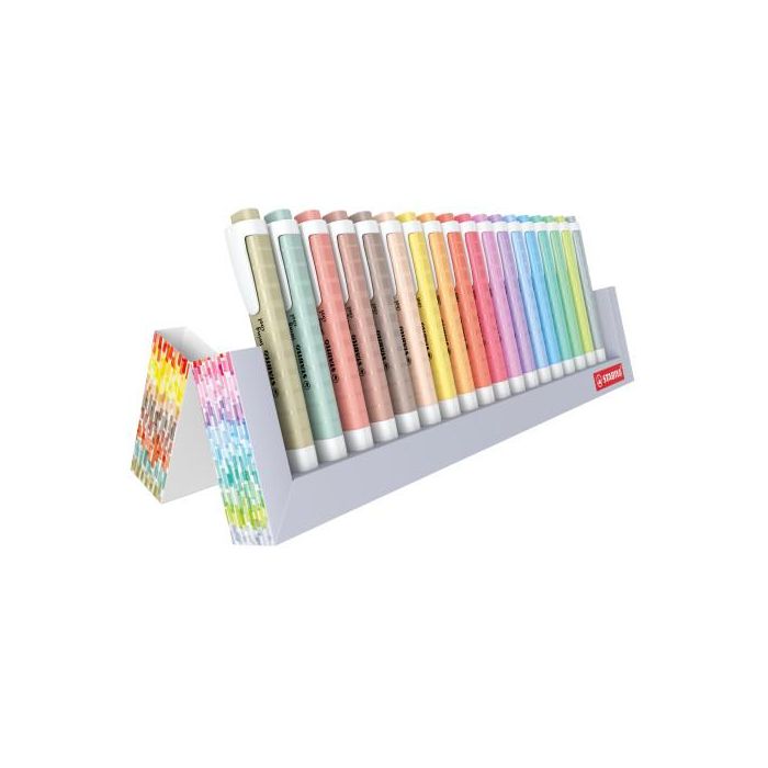 Stabilo Swing Cool Rotulador Fluorescente, Estuche 18 Unidades, Colores Surtidos, Trazo 1-4 mm 0 Stabilo Swing Cool Rotulador Fluorescente, Estuche 18 Unidades, Colores Surtidos, Trazo 1-4 mm 0