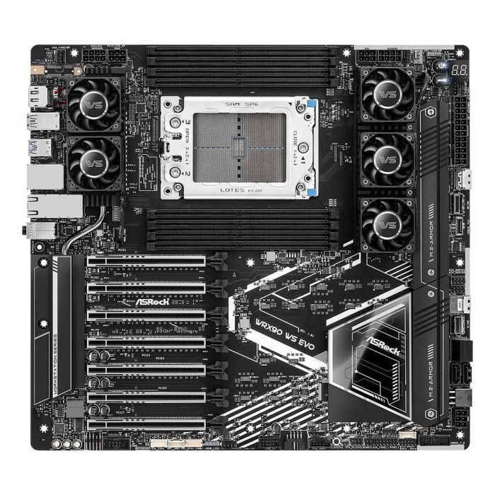 ASRock WRX90 WS EVO Placa Base para AMD Ryzen Threadripper 1000 Series, Socket sTR5, DDR5-SDRAM, 2 TB 1