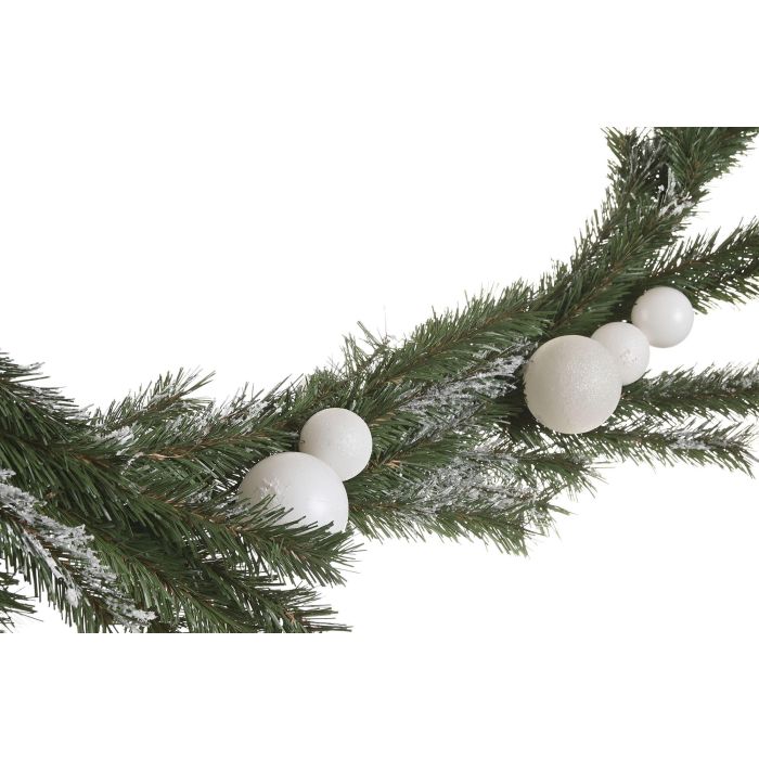 Guirnalda Navidad Alpina DKD Home Decor Verde Blanco 7 x 150 x 14 cm (2 Unidades) 2