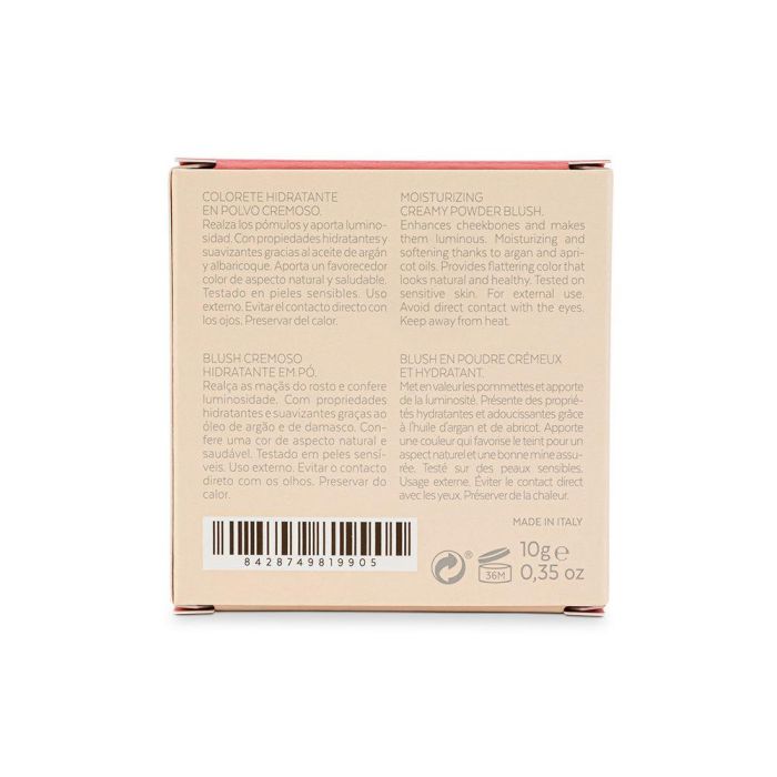 Sensilis VELVET [blush] colorete #01 10 gr, Colorete Hidratante en Polvo Cremoso, Tono Natural, Sin Parabenos, 10g