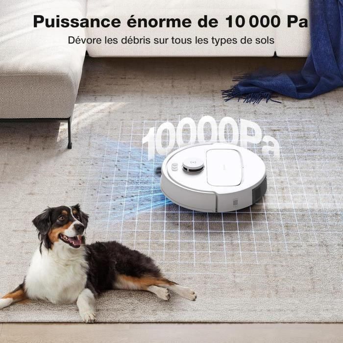 Aspiradora robot con estación de vaciado automático - ECOVACS N30 Pro OMNI - Potencia 10000Pa - Limpieza con agua caliente 4 Aspiradora robot con estación de vaciado automático - ECOVACS N30 Pro OMNI - Potencia 10000Pa - Limpieza con agua caliente 4