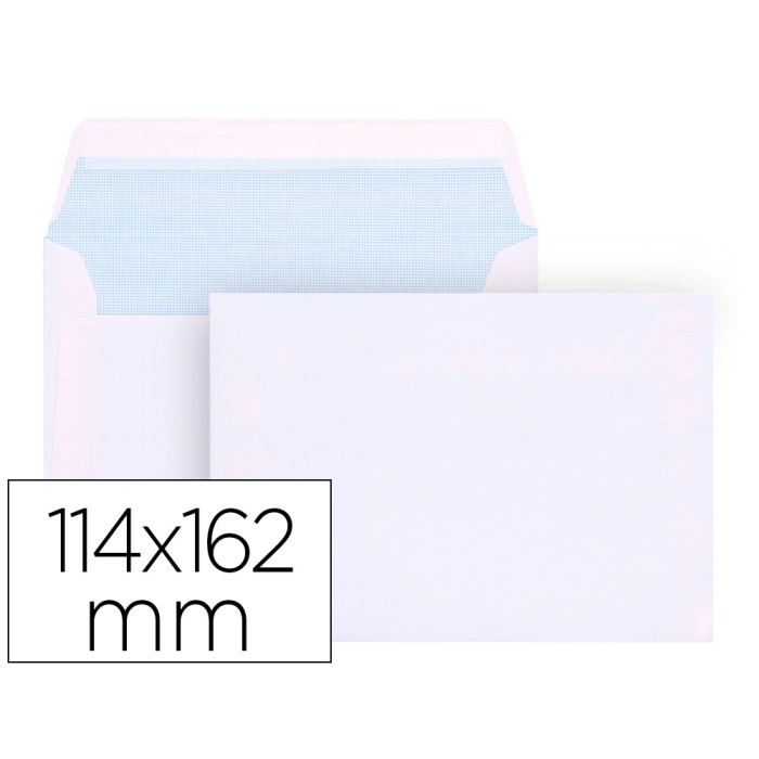 Liderpapel Sobre Blanco C6 114x162 mm Tira Silicona Caja 500 Unidades 0 Liderpapel Sobre Blanco C6 114x162 mm Tira Silicona Caja 500 Unidades 0