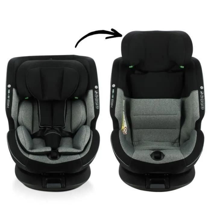 Silla de coche - NANIA - ONE ISOFIX R 129 - 0 a 12 años - Giratoria - 40-150 cm - Negra 5