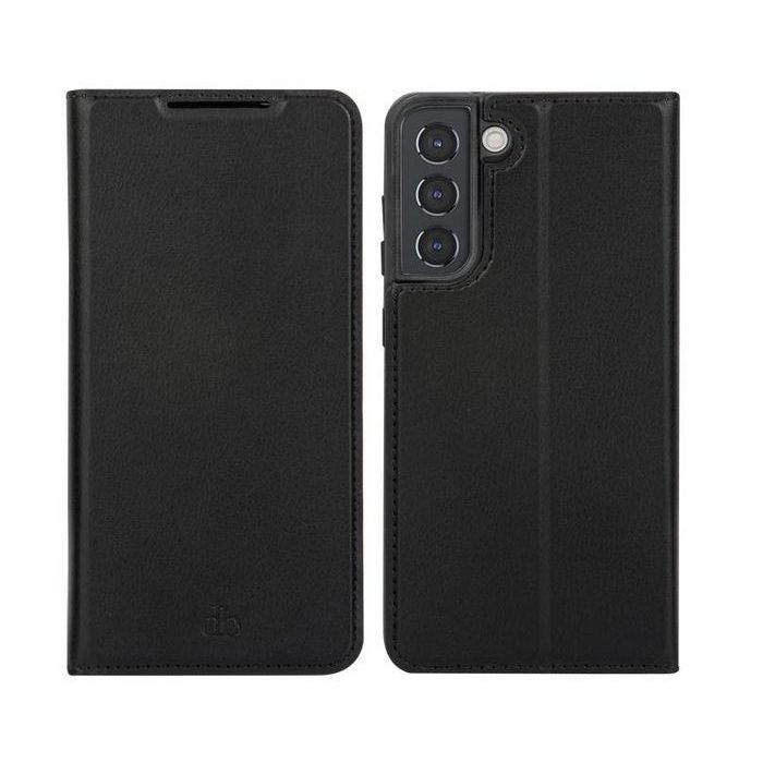 dbramante1928 Funda Oslo Cartera Galaxy S22+ Cuero Sintético Reciclado Negro compatible carga inalámbrica 3 Tarjetas