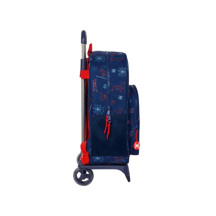 Mochila Safta Mod. 108 Con Carro 905 Spiderman Neon 140x330x420 mm 2