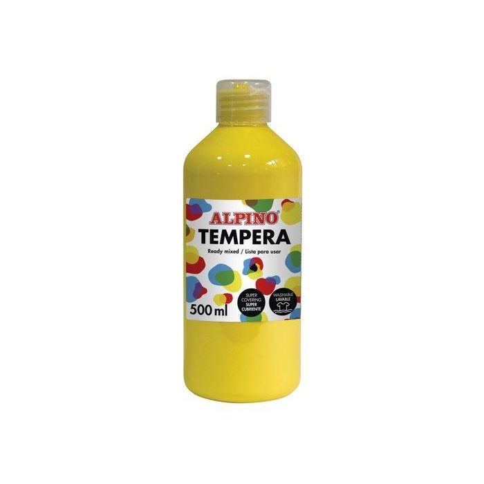 Tempera Alpino Liquida 500 Ml (Botella) Amarillo