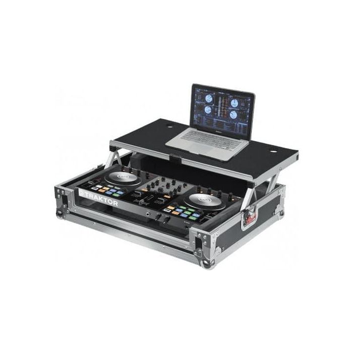 Gator Flightcase Controlador Pequeño Gtour Compatible con Numark Mixtrack Quad, Pioneer DDJ-SB, Denon DN-MC6000 MK2, Akai MPK249, J Audio Encore 2000 3