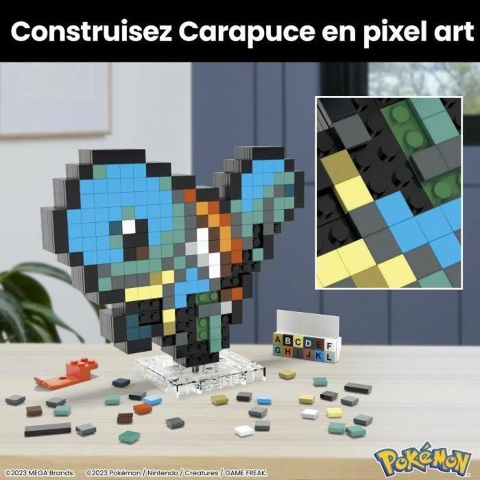 Mega HTH77 Pokémon Squirtle Caja de construcción retro 367 piezas 4