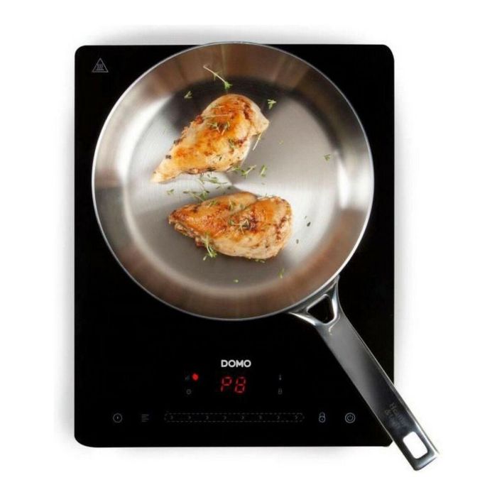 Domo DO332IP Placa de Inducción 1 Fuego 2000W, Pantalla Táctil, Temporizador 3h, 8 Niveles Potencia, Plato 20cm Cerámica 1