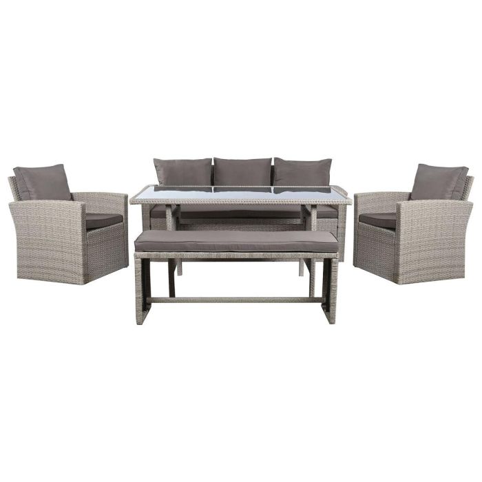 Sofa Terraza Y Jardin DKD Home Decor 72 x 80 x 177 cm Set de 5