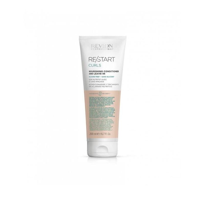 Revlon Restart Curls Nourishing Conditioner 200ml - Acondicionador para Cabello Rizado, Ondulado y Muy Rizado, Nutre e Hidrata, Sin Silicona