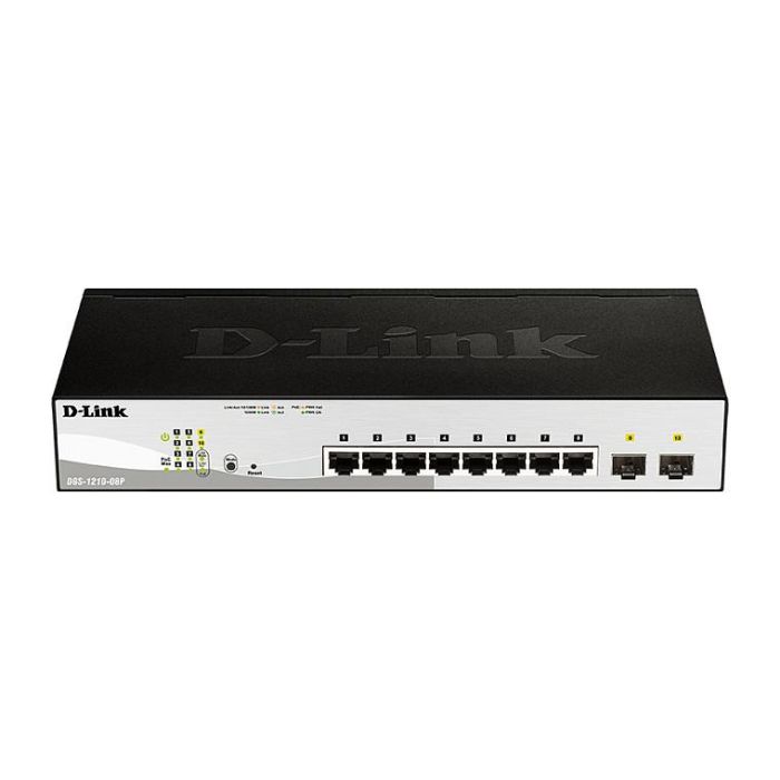 Dlink Switch Gestionado DGS-1210-08P PoE, 8 Puertos RJ45 10/100/1000 SFP Gestionado Dlink Switch Gestionado DGS-1210-08P PoE, 8 Puertos RJ45 10/100/1000 SFP Gestionado