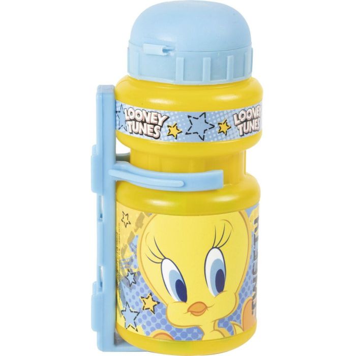 Looney Tunes I172 CZ10968 Botella de Agua de 350 ml y Portabotellas para Bicicleta de Niño con Diseño de Piolín y Silvestre