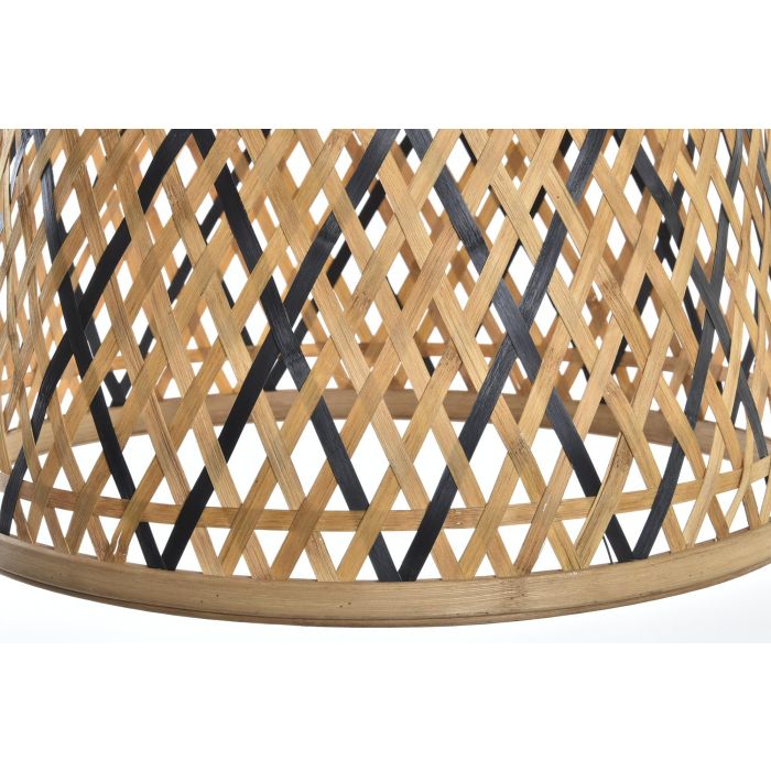 DKD Home Decor Lámpara de Techo Estilo Tropical de Ratán, Marrón Negro, 41x39x41 cm, para 1 Bombilla E27 50W, Cable 135 cm 2 DKD Home Decor Lámpara de Techo Estilo Tropical de Ratán, Marrón Negro, 41x39x41 cm, para 1 Bombilla E27 50W, Cable 135 cm 2