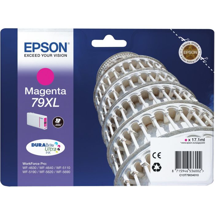 Epson Cartucho Magenta 79XL 2000 paginas WorkForce Pro WF-5xxx Series