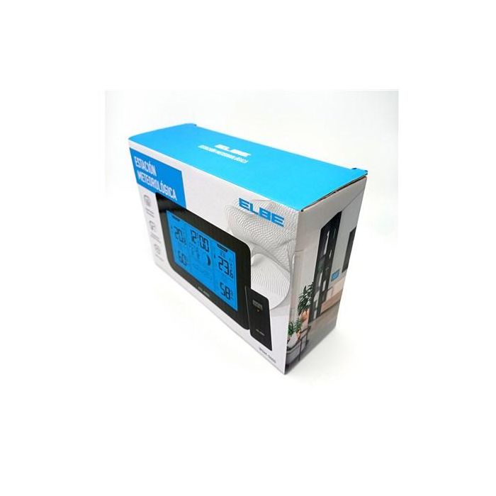 Elbe WSM-5000 Estación Meteorológica con Sensor Exterior, Pantalla Luz Azul, Barómetro Integrado, Temperatura y Humedad Interior/Exterior, Alarmas Programables 4 Elbe WSM-5000 Estación Meteorológica con Sensor Exterior, Pantalla Luz Azul, Barómetro Integrado, Temperatura y Humedad Interior/Exterior, Alarmas Programables 4