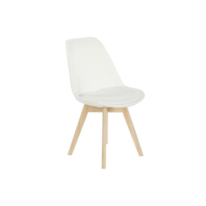 Silla Scandi DKD Home Decor Blanco 56 x 83 x 48 cm