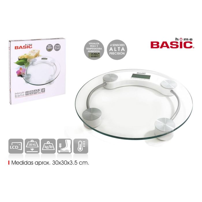 Báscula de baño digital Basic Home 150 kg (6 Unidades) Báscula de baño digital Basic Home 150 kg (6 Unidades)
