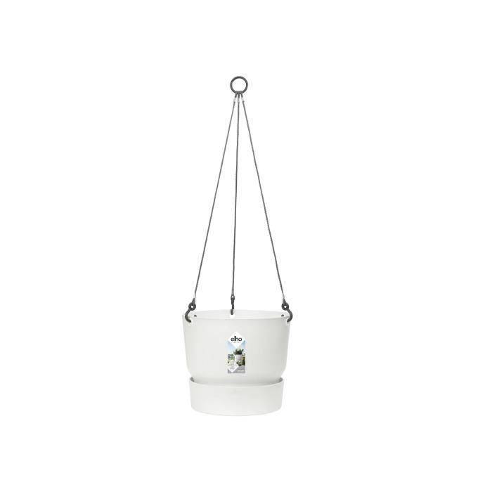 Maceta colgante ELHO Greenville 24 - Exterior - Ø 23.9 x H 20.3 cm - Blanco 1