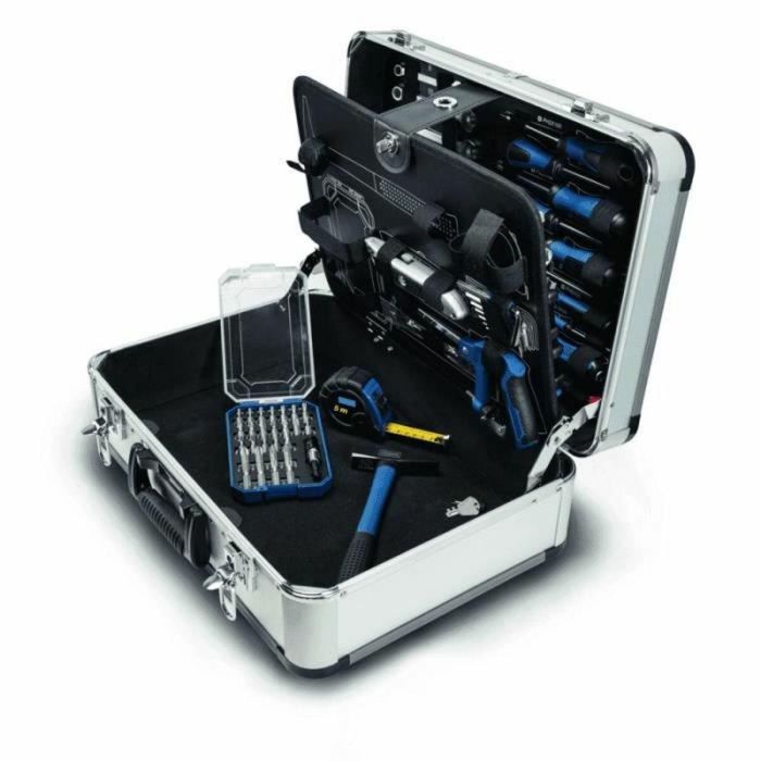 Scheppach TB150 Maletín de Herramientas Metálico 101 Piezas Cromo Vanadio para Bricolaje y Reparaciones del Hogar 8 Scheppach TB150 Maletín de Herramientas Metálico 101 Piezas Cromo Vanadio para Bricolaje y Reparaciones del Hogar 8