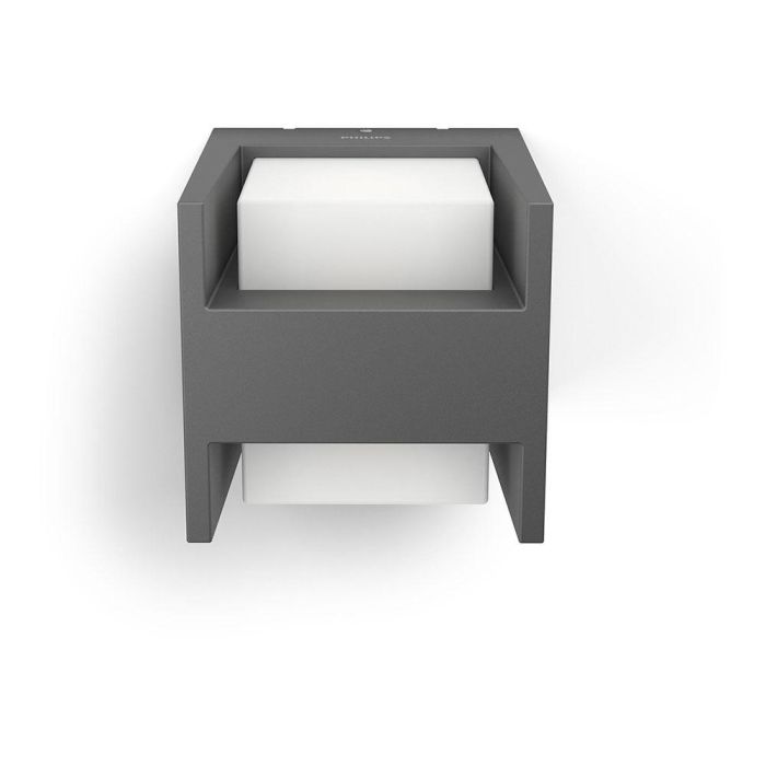 Philips Aplique LED Arbour 2x4,5W 800lm 4000K Antracita Pared 1