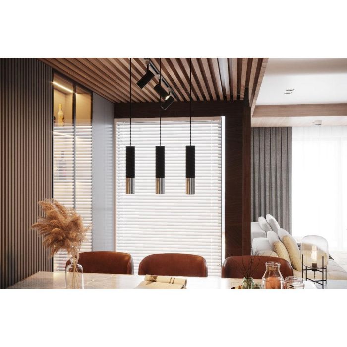 Loopez SOL-SL.0940 Lámpara Colgante Loopez 1 Minimalista Moderna para Comedor, Pasillo y Hogar - Negro Mate 6