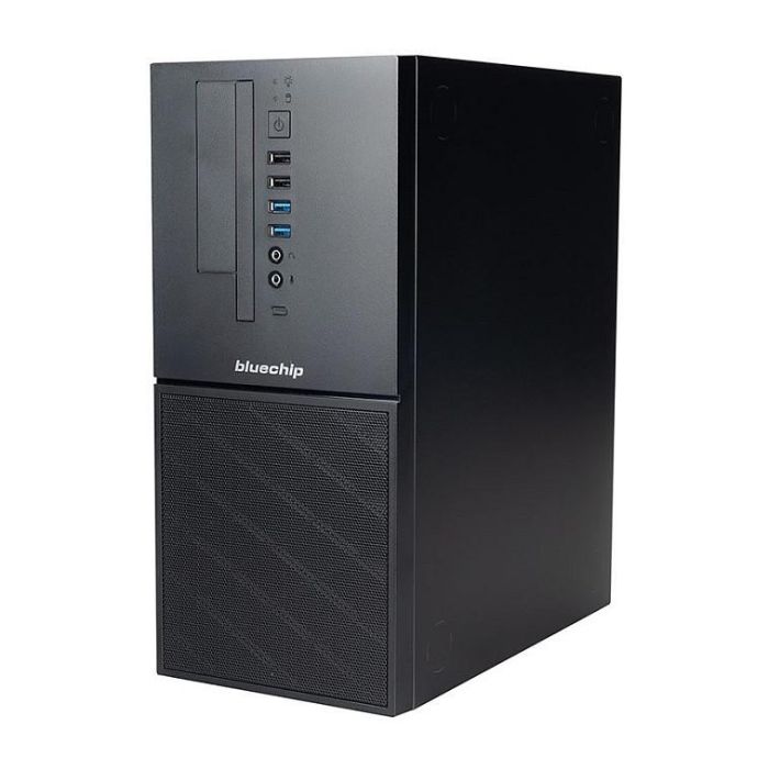 Bluechip BUSINESSline T3300 PC de Sobremesa, Intel Core i3-14100, 16GB RAM, 500GB SSD NVMe, Intel UHD Graphics 730, Windows 11 Pro, Chasis Mini Tower Negro