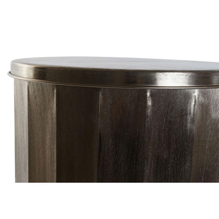 DKD Home Decor Mesita Auxiliar Moderna Dorada Metal Set de 2 Piezas 42 x 52 x 42 cm 2