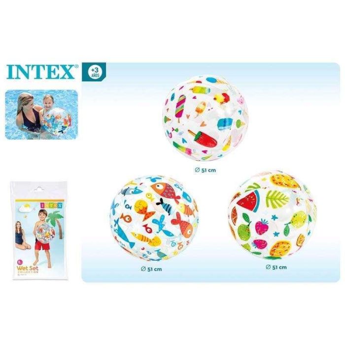 Intex Pelota Hinchable 51 cm 3 Modelos Surtidos PVC para +3 Años 7