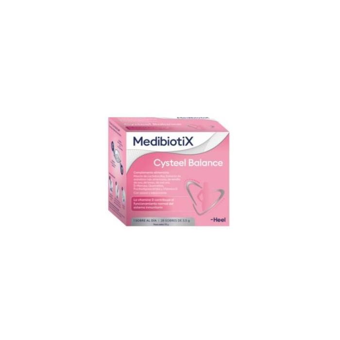 Cysteel Balance Simbiótico para Vías Urinarias y Microbiota, 28 Sobres con Arándano Rojo y Probióticos