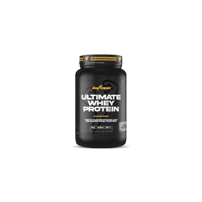 BIGMAN Ultimate Whey Proteína Suero Leche 1 Kg Fresa-Plátano para Deportistas