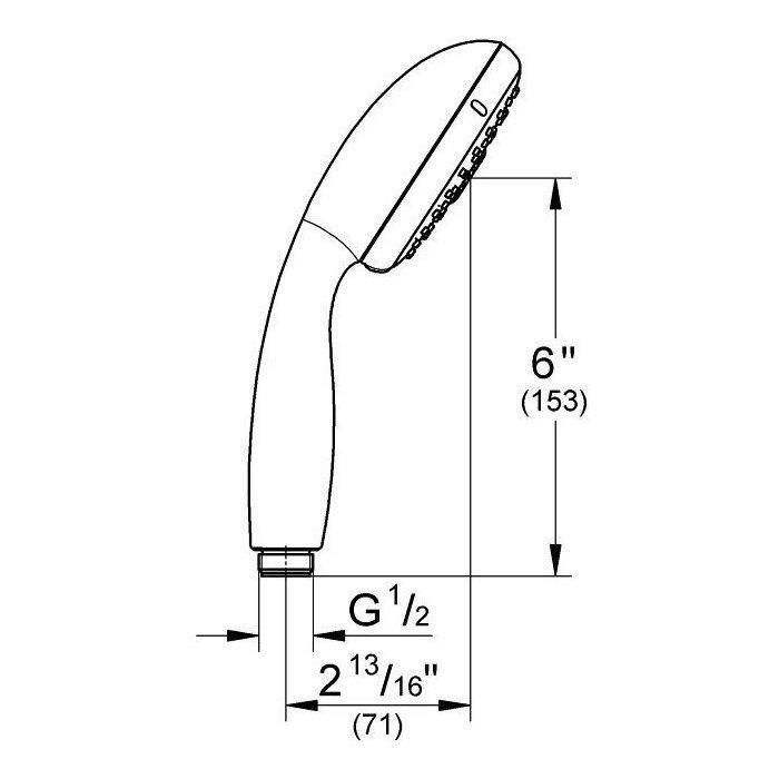 GROHE mano ducha 3 chorros 1 GROHE mano ducha 3 chorros 1