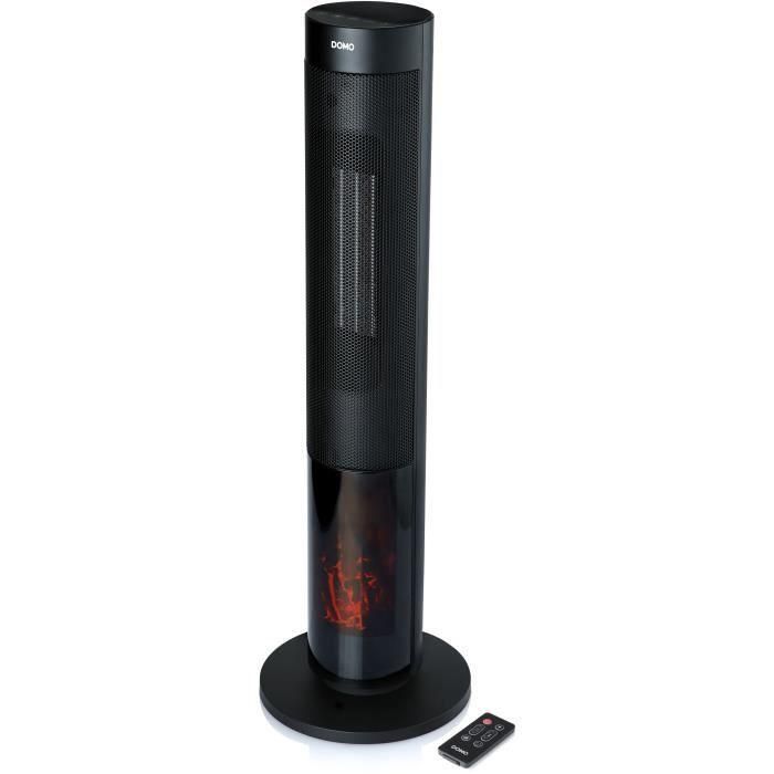 Calefactor cerámico con efecto leña - 2000 W - DOMO - DO7345H - 83,5 cm - Negro 5 Calefactor cerámico con efecto leña - 2000 W - DOMO - DO7345H - 83,5 cm - Negro 5