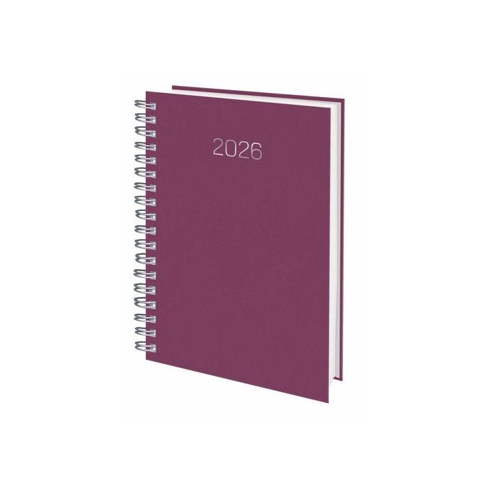 Agenda Anual (2026) Edeusto Positano Wire-O Tapa Dura D13 166X240 D/P Violeta (550)