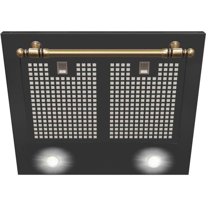 Amica OKC6212RA Campana Extractora de Pared Decorativa Retro Negra - 76/104 x 60 x 50 cm 2