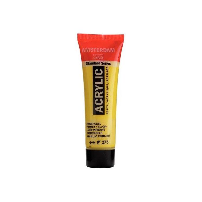 Pintura Acrilica Amsterdam 20 Ml (Tubo) Amarillo Primario (Set de 3)