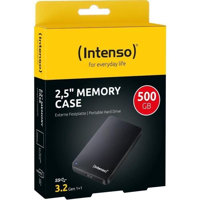 Disco duro externo - INTENSO - Memory Case - 2.5' - 500GB - Negro 4 Disco duro externo - INTENSO - Memory Case - 2.5' - 500GB - Negro 4