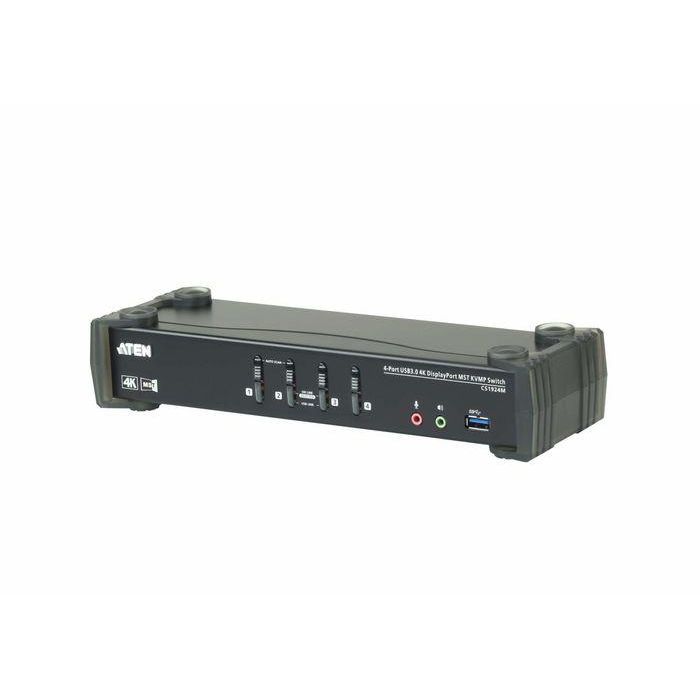 Aten CS1924M 4-Port USB 3.0 4K DisplayPort MST KVMP Switch con hub integrado para doble pantalla
