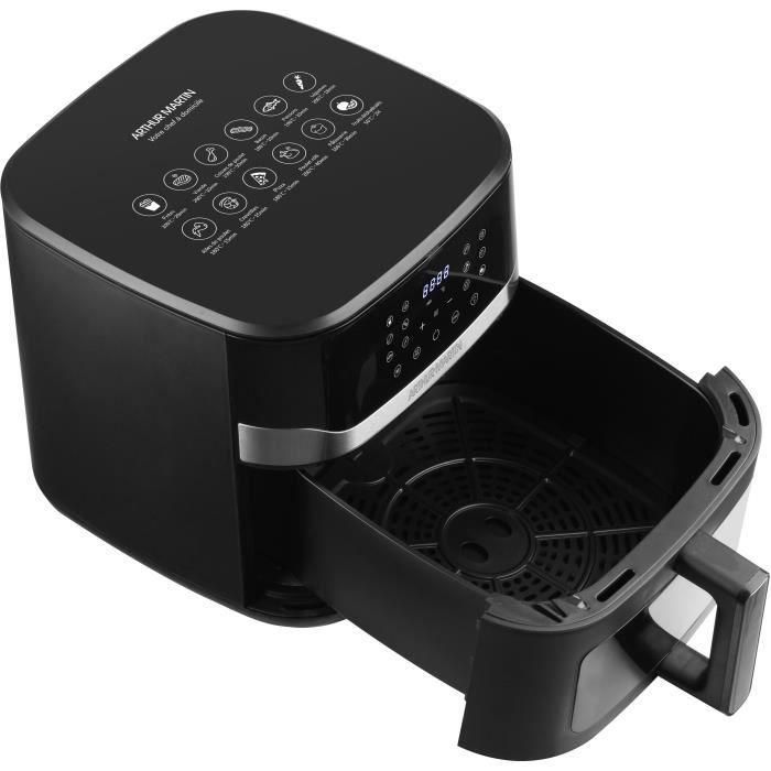 Freidora sin aceite Arthur Martin 10L 1800W negra - ampaf1800 4