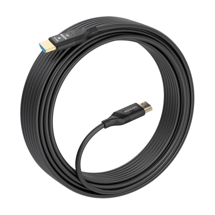 AISENS A148-0929 Cable HDMI Tipo A 15m V2.0 Premium AOC 4K@60Hz 18Gbps con Ethernet HDR10 ARC Fibra Óptica Negro 4 AISENS A148-0929 Cable HDMI Tipo A 15m V2.0 Premium AOC 4K@60Hz 18Gbps con Ethernet HDR10 ARC Fibra Óptica Negro 4