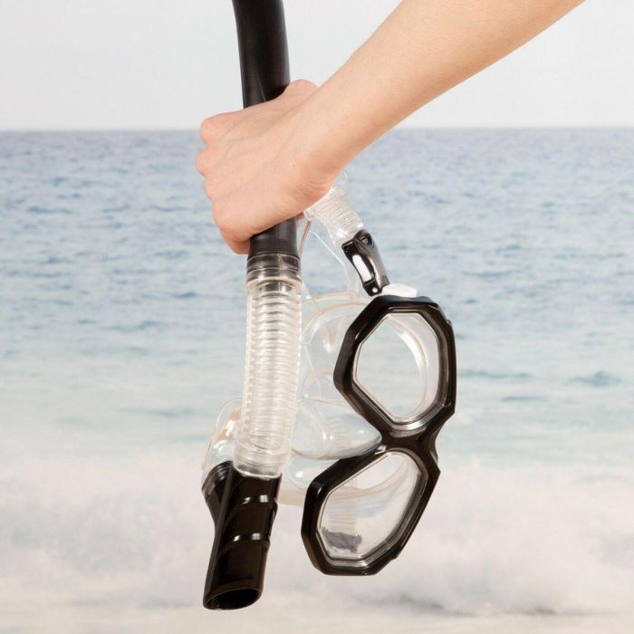 Gafas de Buceo con Tubo AquaSport Negro Adultos (2 Unidades) 5 Gafas de Buceo con Tubo AquaSport Negro Adultos (2 Unidades) 5