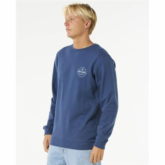 Sudadera sin Capucha Hombre Rip Curl Stapler Crew Azul 3