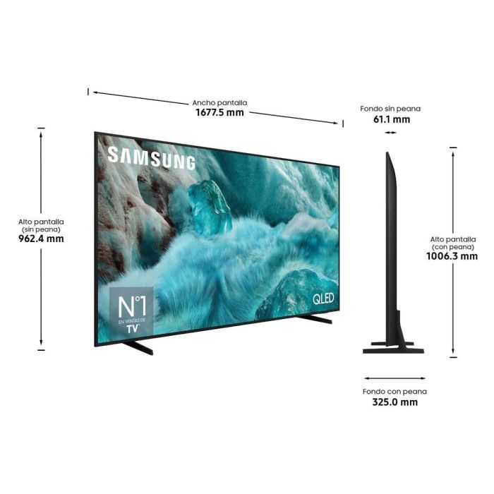 Smart TV Samsung TQ75Q7F 75" 4K Ultra HD HDR QLED 3