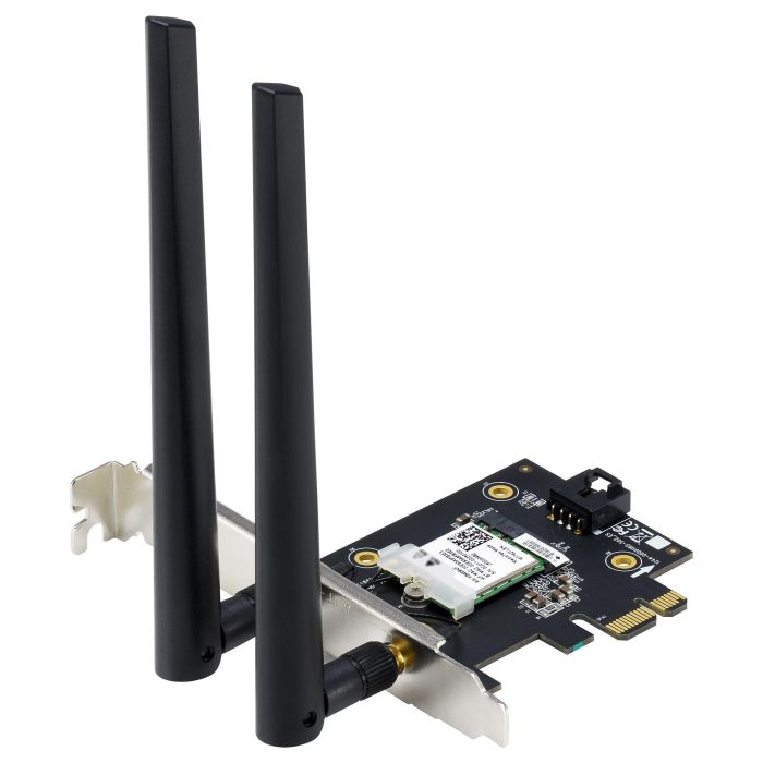 Asus PCE-AX1800 Tarjeta Interna WiFi 6 y Bluetooth 5.2 PCI Express 1775 Mbit/s 1 Asus PCE-AX1800 Tarjeta Interna WiFi 6 y Bluetooth 5.2 PCI Express 1775 Mbit/s 1