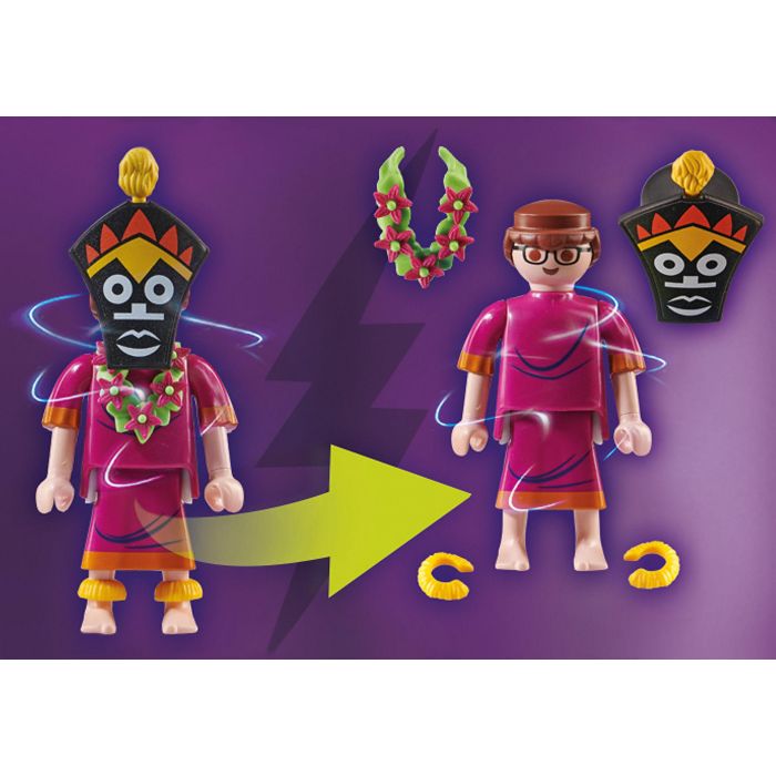 Playmobil Scooby-Doo! Aventura con Witch Doctor - Incluye Scooby, Velma y accesorios hawaianos 1 Playmobil Scooby-Doo! Aventura con Witch Doctor - Incluye Scooby, Velma y accesorios hawaianos 1
