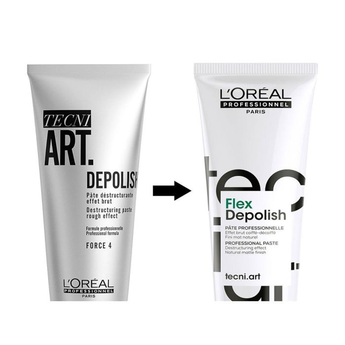L'Oréal Professionnel Paris Depolish Fuerza 4 Pasta de Peinado Mate 100 ml Todo Tipo de Cabello L'Oréal Professionnel Paris Depolish Fuerza 4 Pasta de Peinado Mate 100 ml Todo Tipo de Cabello